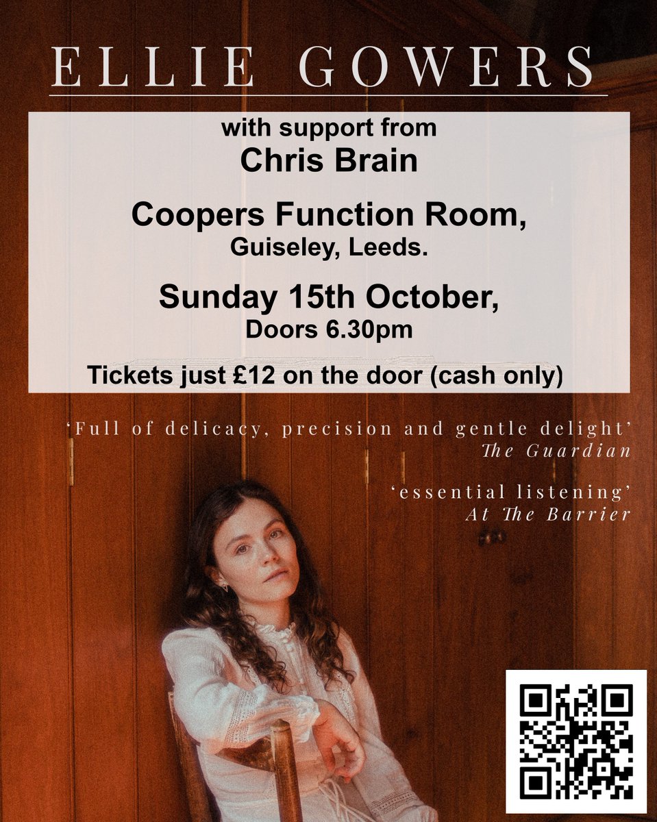 OtleyMusicFest (@paulbriscoe11) on Twitter photo Tonight <a href="/CoopersGuiseley/">Coopers</a>, Leeds. An unmissable evening of live music featuring 2 rising stars of folk/acoustic roots: <a href="/Ellie_Gowers/">Ellie Gowers</a> and <a href="/chrisbrainmusic/">chris brain</a>. Tickets (just £12) will be available on the door, but please bring cash, as we can't process card payments. Tonight <a href="/CoopersGuiseley/">Coopers</a>, Leeds. An unmissable evening of live music featuring 2 rising stars of folk/acoustic roots: <a href="/Ellie_Gowers/">Ellie Gowers</a> and <a href="/chrisbrainmusic/">chris brain</a>. Tickets (just £12) will be available on the door, but please bring cash, as we can't process card payments.