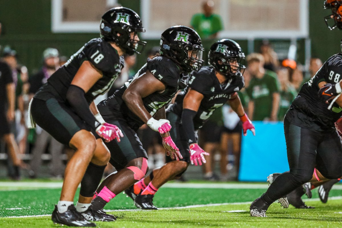 HawaiiFootball's tweet photo. Battled for 60 minutes. Back on the road next week at New Mexico. 

#BRADDAHHOOD x #GoBows 

RECAP ➜ https://t.co/WqIRzNSBv5 https://t.co/FXW2u6UssW