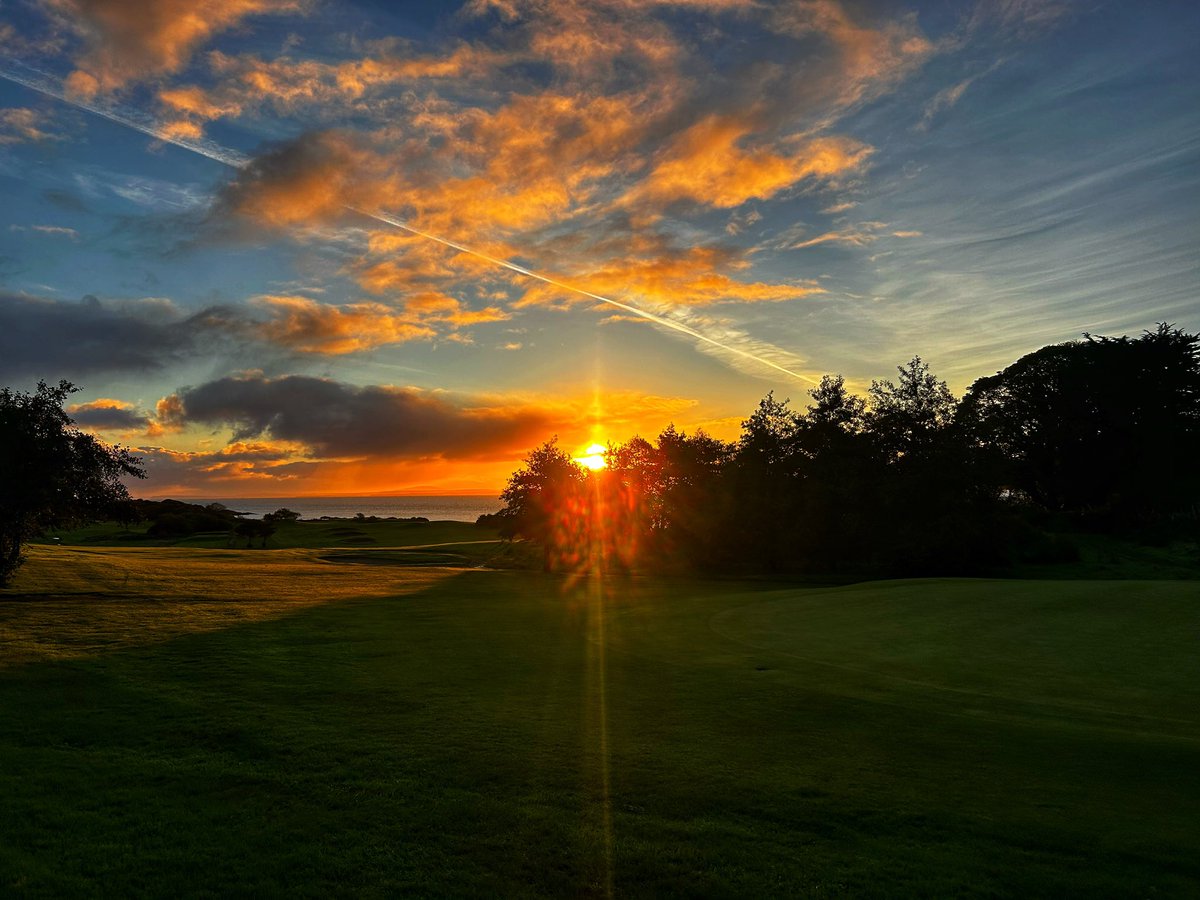 <a href="/Greencastle1892/">Greencastle Golf Club</a>  Sunday set up. A cold morning with a nice sunrise 🌅 
#greenkeepingireland #wildatlanticway #golfingdonegal