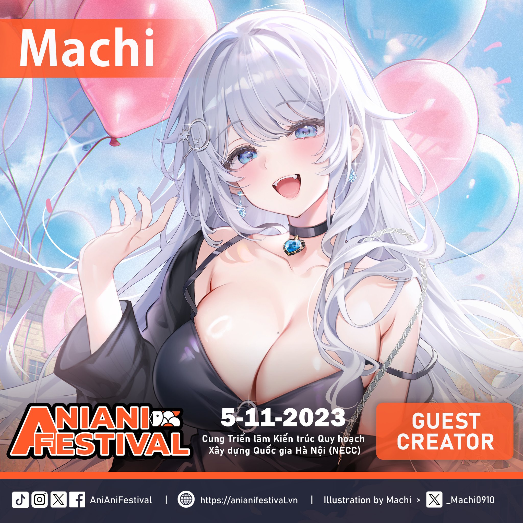 AniAni Festival | AAF⁺ 2023 on X: 『AAF⁺ 2023 - GUEST ARTIST』- MACHI Arrive  Vietnam for the first time - @_Machi0910 will be AAF⁺ 2023 GUEST CREATOR!  Special merchs and many more! It is time to plan your first meeting with  talent artist Machi ...
