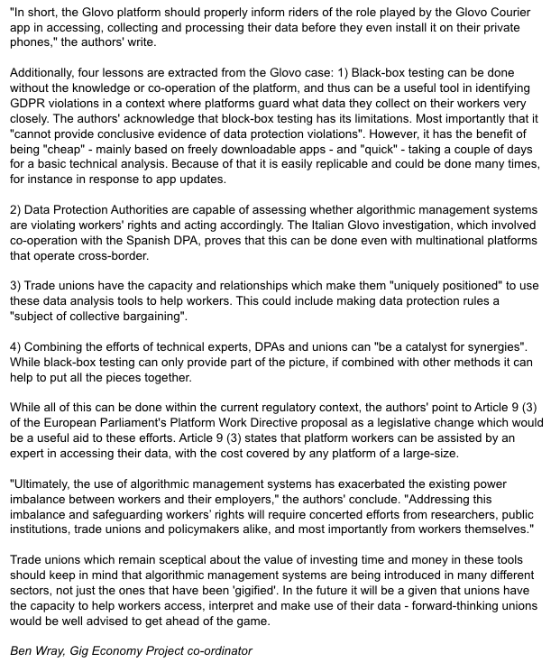 project_gig's tweet photo. The Gig Economy Project weekly newsletter is out!

A new @ETUI_org study finds unions can use cheap &amp; fast analytical tools to help gig workers access key information on their data, without the consent of the platforms.

Get GEP's newsletter in your inbox: https://t.co/GF8A2WaPUi https://t.co/t1ok5NQmeP