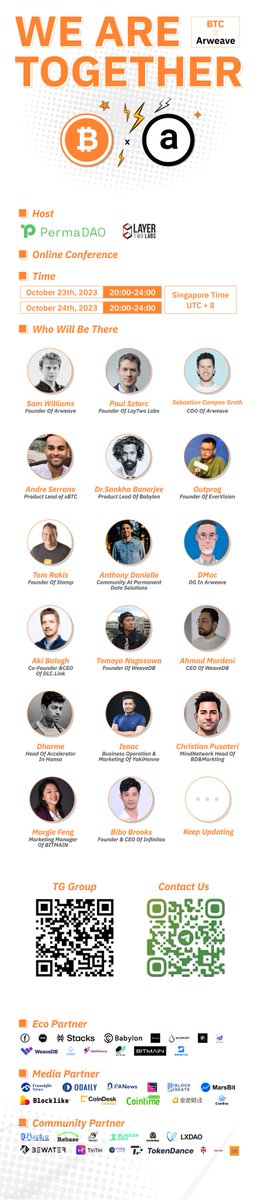 BiHelix_'s tweet photo. The high-profile project seminars on the #Bitcoin ecosystem and #Arweave ecosystem will be held online.🚀
⌛️Date: Oct 23 -24, 2023
#Intas is also committed to promoting the $BTC ecosystem! Let’s look forward to more together! https://t.co/l006afbpQD