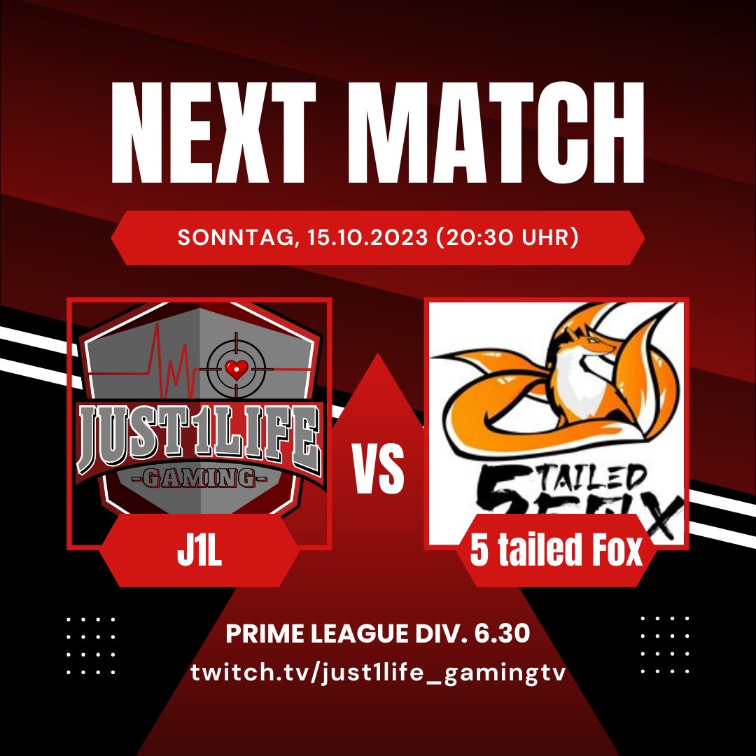 SPIELTAG!

Heute Abend startet unser LoL Academy Team in den Split. 

Schaltet also gerne ein wenn unser Caster Stealer das Match begleitet.

#Primeleague #LeagueOfLegends #just1lifegaming
