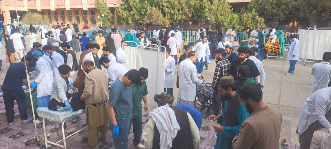 WHOAfghanistan's tweet photo. A 6.4 magnitude earthquake once again hit Herat Province of #Afghanistan this morning. At this hour, more than 120 injured have been brought to Herat Regional Hospital and many more are taken to other hospitals in the city. https://t.co/eBN4NhaKNj