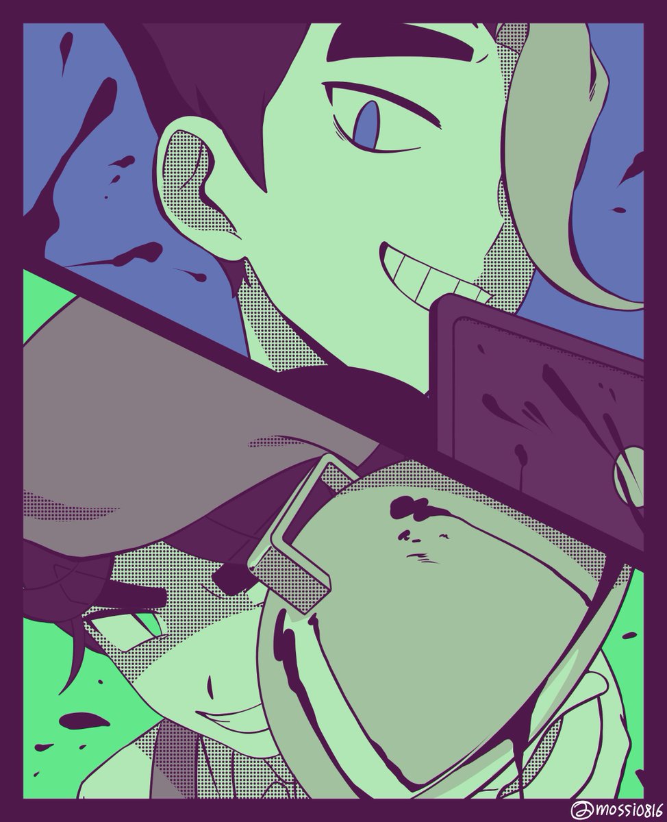 해커💻&amp;트랩퍼🍽️..트친들을 위해 그려옴