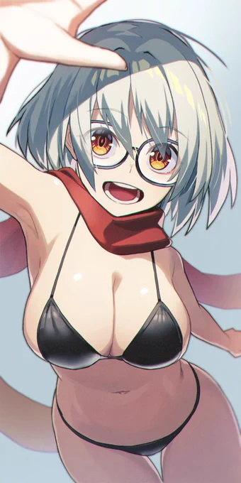 めがねマフラー水着わきおっぱい