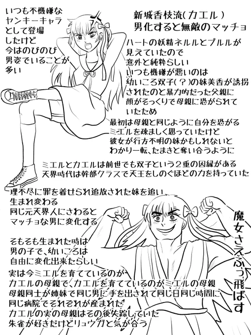 昨日描いた絵です( ゜Д゜)         恋の魔法とおまじない724-1ラフ   PIXTAさん素材ちびモブ会社員文字付       昨日はパソコンの不調対応でこれだけです 今日もデータの保存や移行準備でこんな時間の投稿です💦 まだ使えるので準備ができるのが幸いです(*'▽`*) #恋の魔法とおまじない #PIXTA