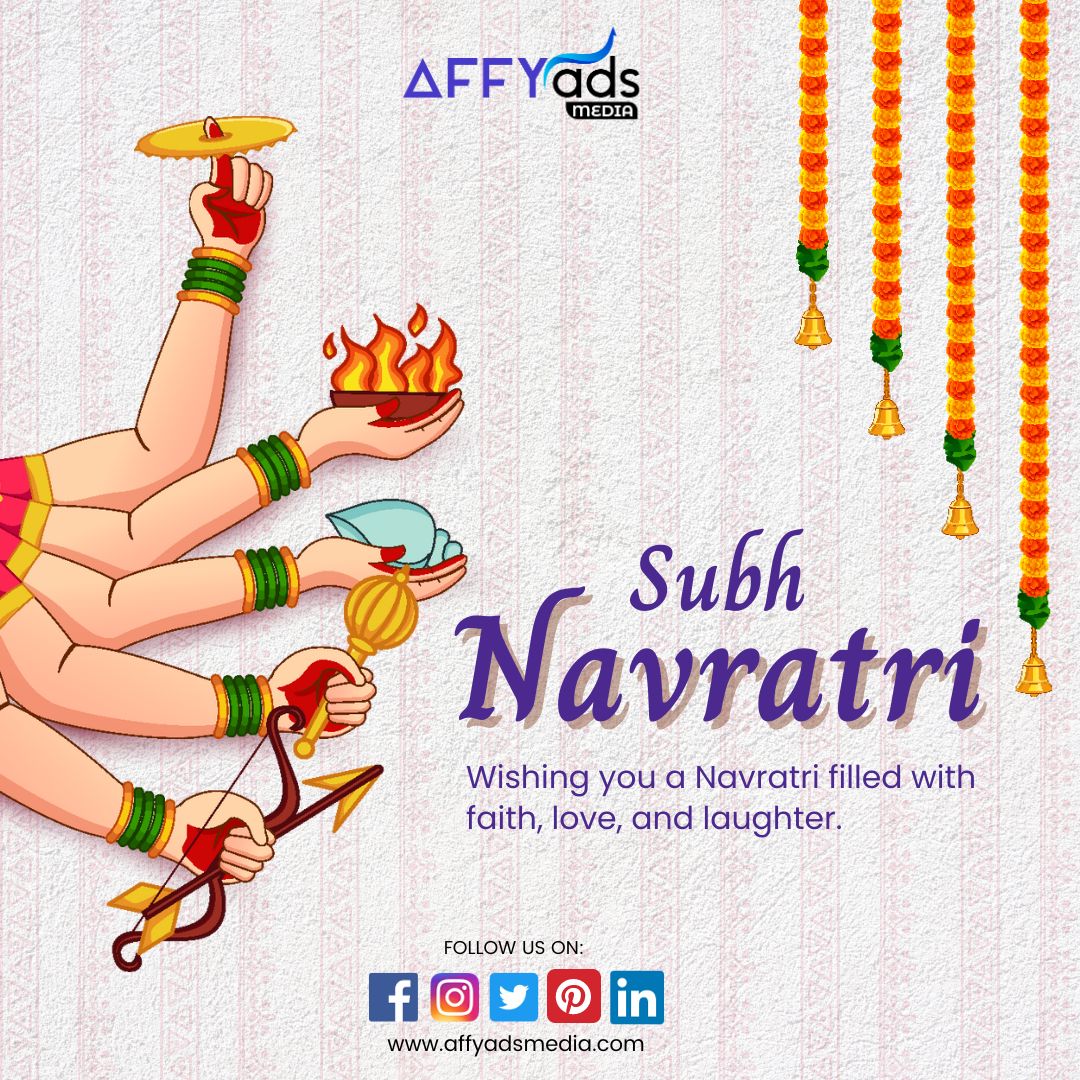 affyadsmedia's tweet photo. 🌟 Wishing you a vibrant and joyful Navratri! May the divine blessings of Goddess Durga fill your life with happiness, prosperity, and success. Let the festivities begin! 🌺✨
.
.
.
#navratri #navratrispecial #garba #india #durgapuja #jaimatadi #durga #festival #love #instagram #devi #maadurga #happynavratri #digitalmarketing #marketing #business #branding #marketingdigital #onlinemarketing #entrepreneur #advertising #affyadsmedia