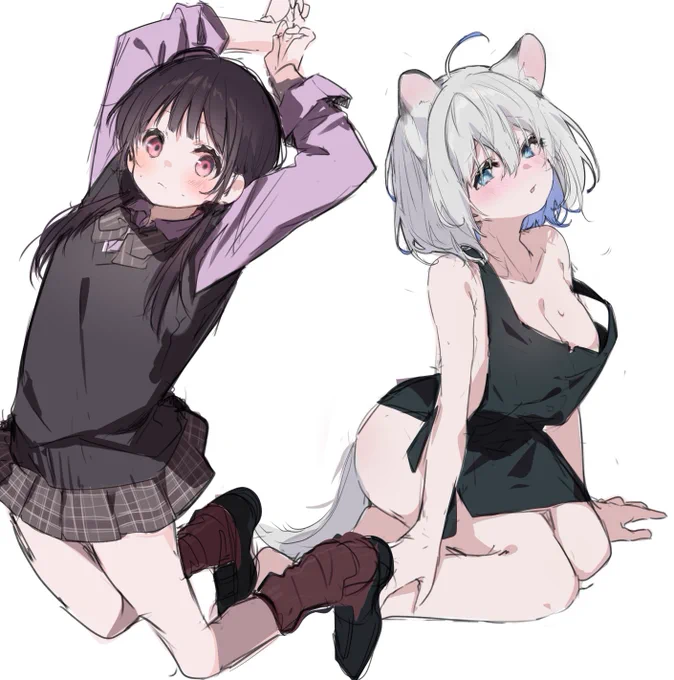 エッ絵練習用につくったキャラこっちではあげられないのでくるっぷかミスキーにあげると思うあとしぶ普通の絵を描いた時はこっちにもあげるなり←レンちゃん→シユウちゃん 