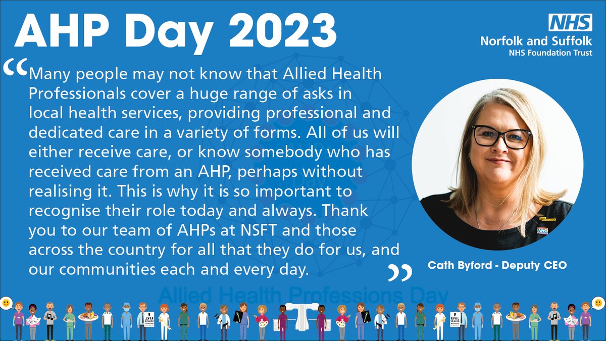 Today is #AHPsDay. AHPs are the third largest clinical workforce within health and care services and provide a number of vital roles for us in specialist mental health services – take a look ow.ly/nG6950PVXpz and join us in saying thank you to our remarkable colleagues!