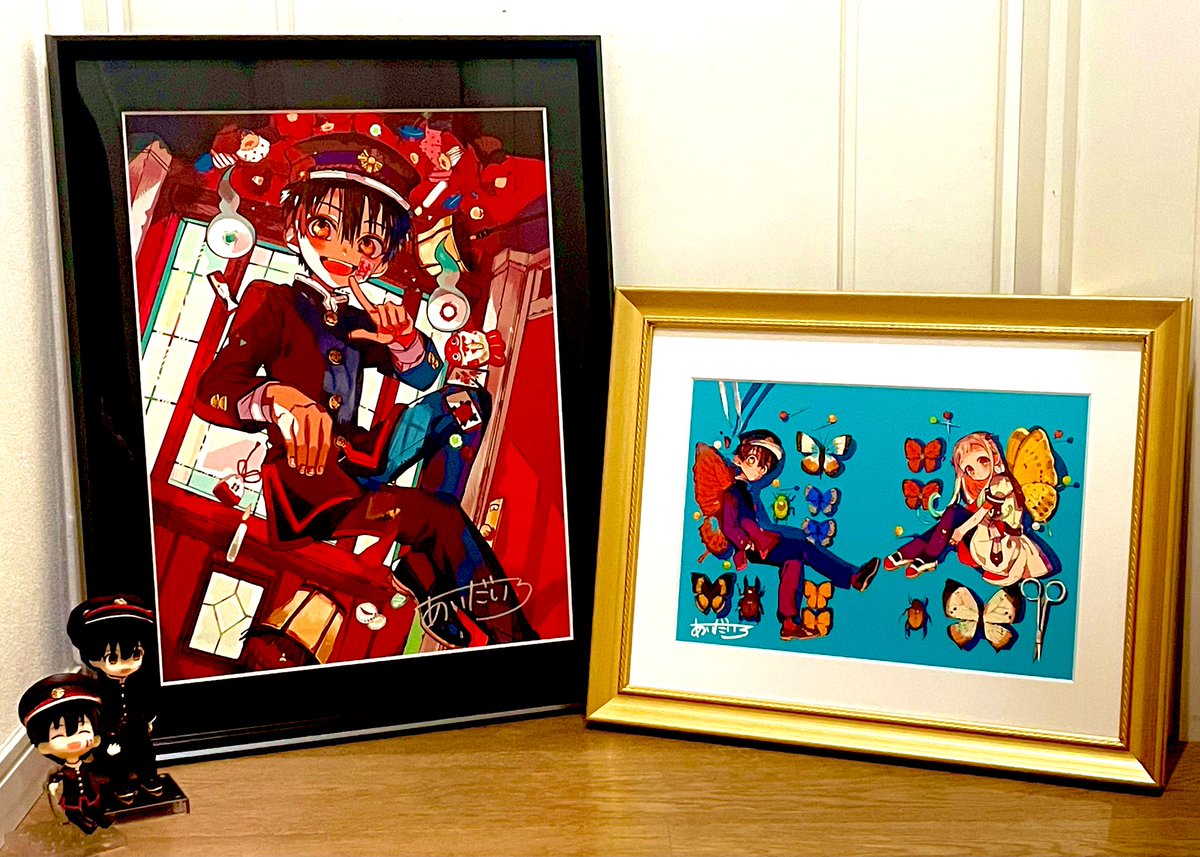 ariarimap's tweet photo. 花子くん複製原画の今回のと前回の。と、ねんどろいどの新旧。 https://t.co/LNIww3N1Dp
