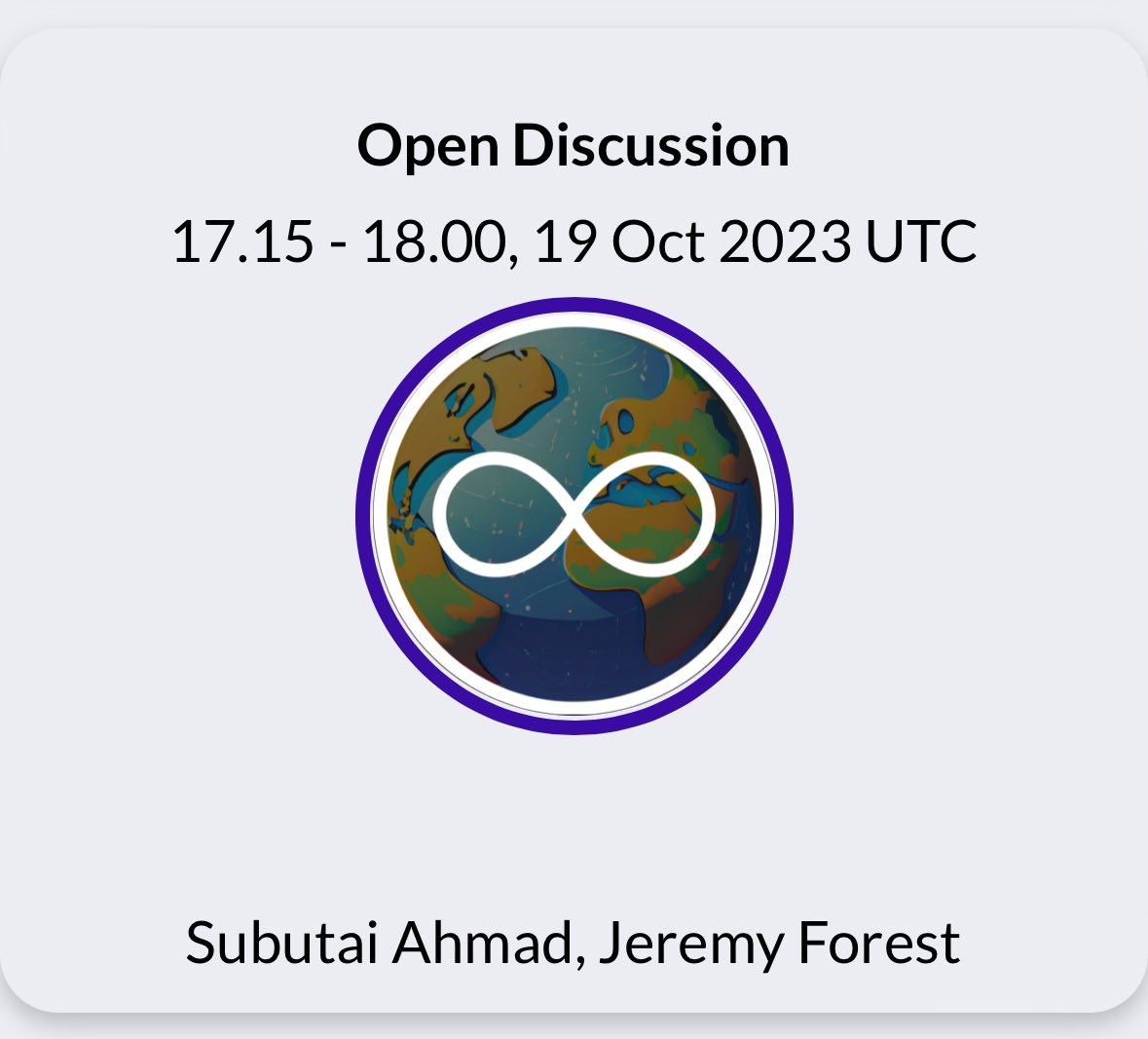 ContinualAI (@continualai) on Twitter photo 🔥What makes CLAI Unconf an UNconference? Community interaction!
In perfect time for the US to wake up: come participate in our first open discussion - lead by experts <a href="/SubutaiAhmad/">Subutai Ahmad</a> & <a href="/jerem_forest/">Jeremy Forest</a> from 17:15-18:00 UTC on Oct 19th!
🚨Register for free: unconf.continualai.org/register 🔥What makes CLAI Unconf an UNconference? Community interaction!
In perfect time for the US to wake up: come participate in our first open discussion - lead by experts <a href="/SubutaiAhmad/">Subutai Ahmad</a> & <a href="/jerem_forest/">Jeremy Forest</a> from 17:15-18:00 UTC on Oct 19th!
🚨Register for free: unconf.continualai.org/register