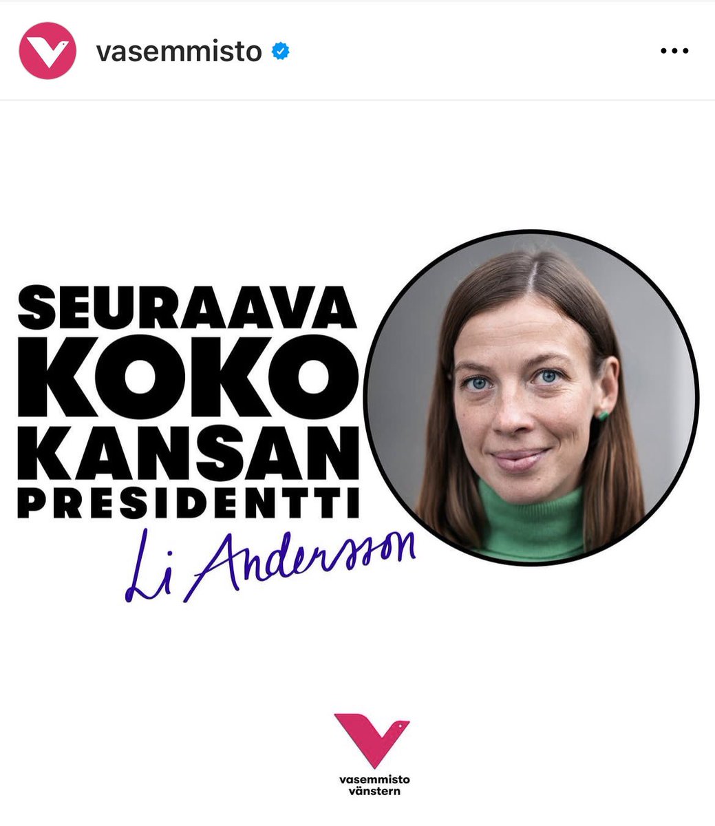 veronikahonka's tweet photo. Vasemmistoliiton puoluevaltuusto on päättänyt valita @liandersson @vasemmisto presidenttiehdokkaaksi. Tästä alkaa upea rauhaa, ihmisoikeuksia ja ilmastotyötä edistävä kampanja! Tule mukaan! https://t.co/ry1wgXHhHQ #seuraavakokokansanpresidentti https://t.co/931youGMzH