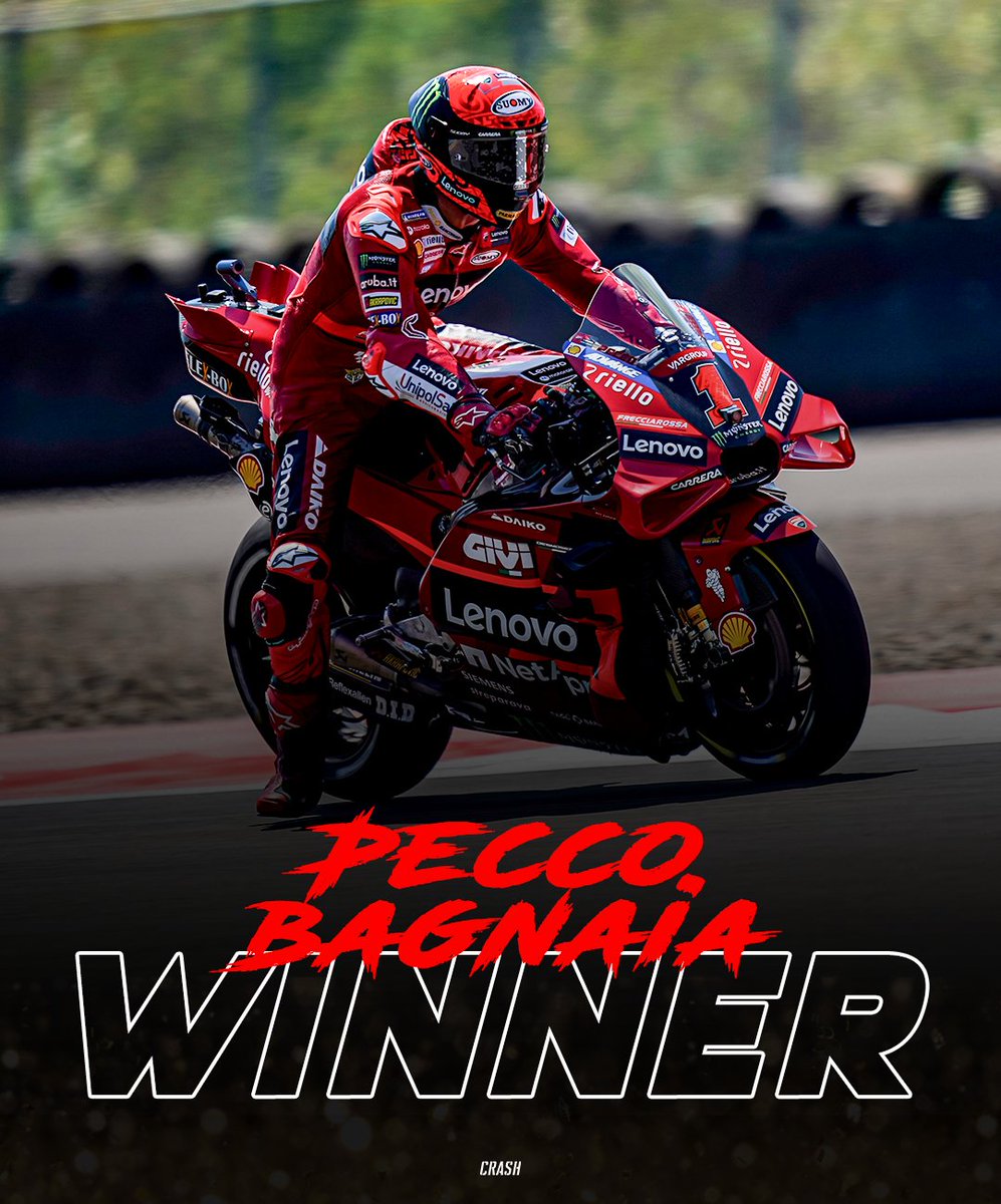 From P13 to P1 👏 Pecco Bagnaia wins the #IndonesianGP &amp; retakes the lead in the World Championship 🏆

#MotoGP