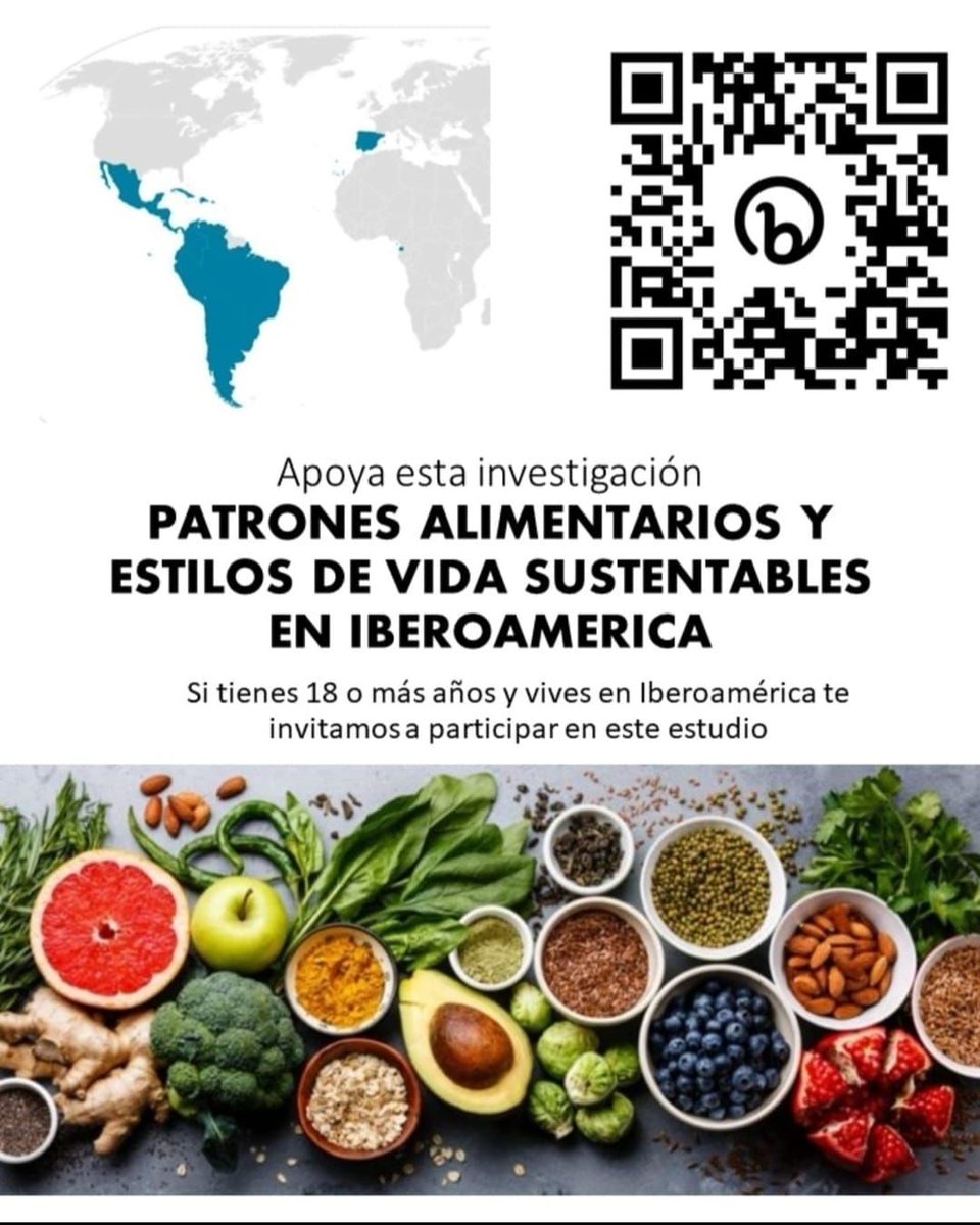 Hola, necesito tu ayuda en una investigación sobre patrones alimentarios y estilos de vida sostenibles🌱🌍😊 Completa nuestra encuesta y compártela con tus seres queridos en España ¡Juntos podemos crear un mundo más saludable y equitativo! Participa aquí: forms.gle/jrBGfaKRPxbCng…