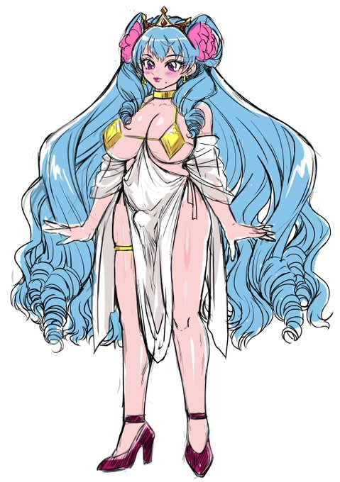 シーメール合同誌で描かせて頂いた娘♂のデザイン画、です! 