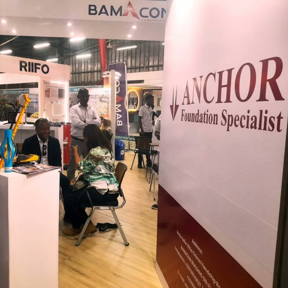 ethio_con's tweet photo. Featuring here, one of the beautifully designed stand by Bamacon Engineering with the sister companies; Anchor Foundation and Alpha Post Tension. 

Opens till 10:00 (Ethiopian time)  04:00 PM today 

📍 Addis Abeba Exhibition Center
      
Organized by CCAE https://t.co/VweiH3cSsN