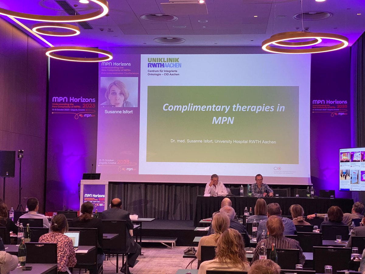 GMPNAN's tweet photo. Joining us virtually this morning, Susanne Isfort will be closing the session at #MPNHZ23 with her talk about Complementary therapies in MPN. https://t.co/2gsOK1frUk