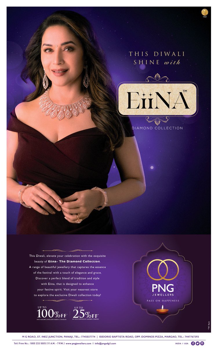 saurabh_gadgil's tweet photo. Greetings and best wishes on the first day of Navratri to all! We are elated to be launching our Diwali campaign and rolling out the stunning new Saptam Collection and the exquisite Eiina Diamond Collection across stores countrywide today!
#PNGJewellers #ThinkPure #Saptam #Gold https://t.co/tBp649reAb