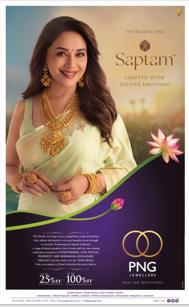 saurabh_gadgil's tweet photo. Greetings and best wishes on the first day of Navratri to all! We are elated to be launching our Diwali campaign and rolling out the stunning new Saptam Collection and the exquisite Eiina Diamond Collection across stores countrywide today!
#PNGJewellers #ThinkPure #Saptam #Gold https://t.co/tBp649reAb
