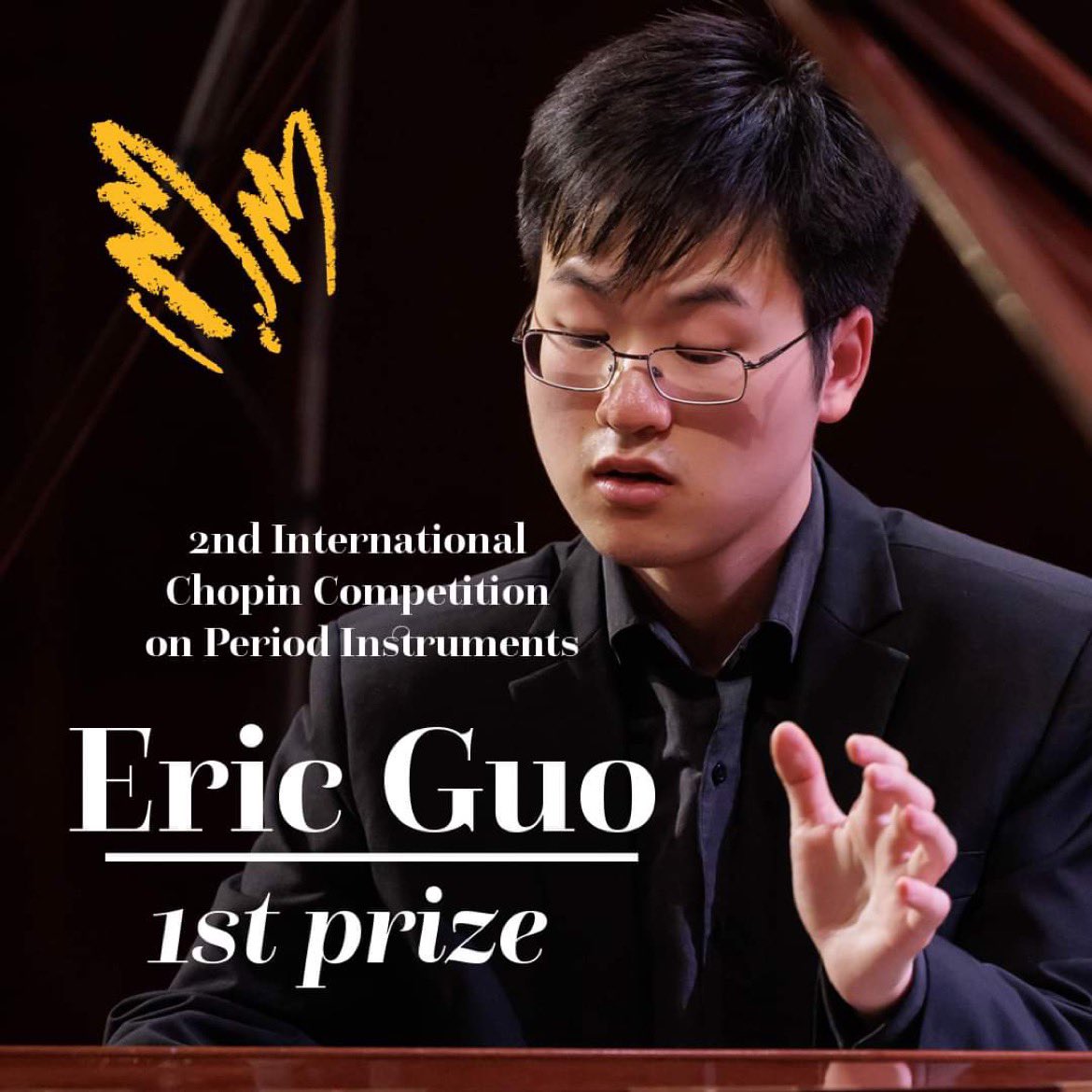 ChopinInstitute's tweet photo. 🏆 Eric Guo is the winner of #iccpi2023!

The Jury awarded the following prizes: 
🥇 1st prize – Eric Guo
🥈 2nd prize – Piotr Pawlak
🥉 3rd prize (tied) – Angie Zhang &amp; Yonghuan Zhong
The remaining pianists received distinctions.
 
See you at the laureates’ concert at 6pm CEST! https://t.co/m8i5Aw8Fjr