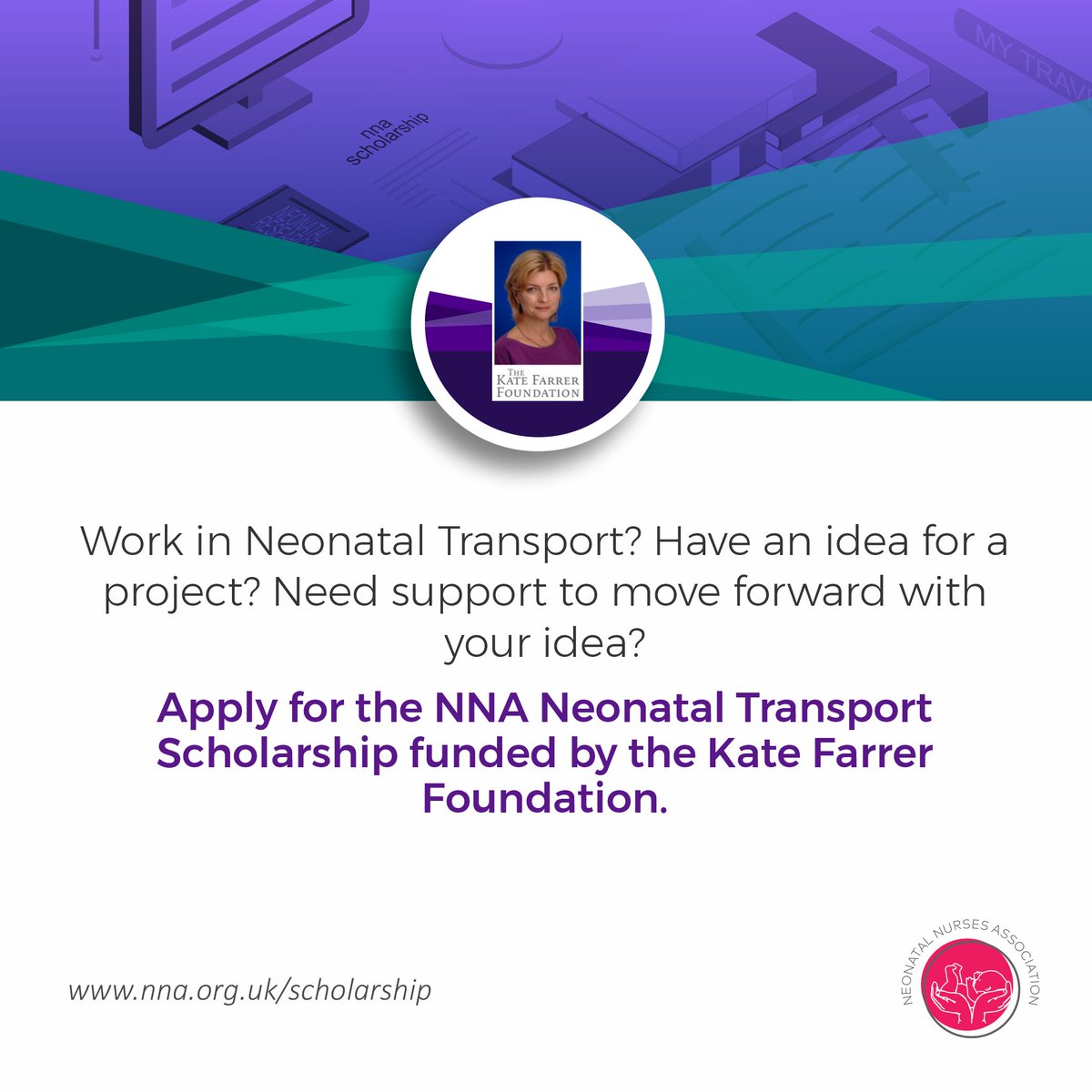 FINAL CALL for applications for the NNA Neonatal Transport Scholarship & the NNA Neonatal Surgery Scholarship.

Both close tomorrow- 16th October.

Apply 👉 nna.org.uk/scholarship 

#surgicalneonate #Neonatal #neonataltransport