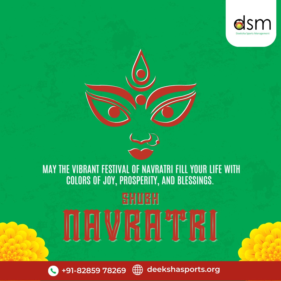 DeekshaSports's tweet photo. May the vibrant festival of Navratri fill your life with colors of joy, prosperity, and blessings. Wishing you and your loved ones a happy Navratri! 🌼🌟 

#Navratri #FestivalOfColors #Blessings #happynavratri2023 https://t.co/KUsw8JyIrh