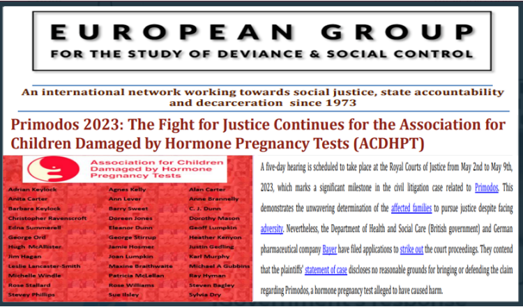 shartles1's tweet photo. .#Primodos 2023 @shartles1 publised by:
📢European Group for the Study of Deviance & Social Control @european_group 📢
An international network working towards #SocialJustice, #StateAccountability & #Decarceration since 1973
➡️Pages 4,5,6,7,8⬅️
https://t.co/oXlflvUFwx https://t.co/gDl2YIwirU