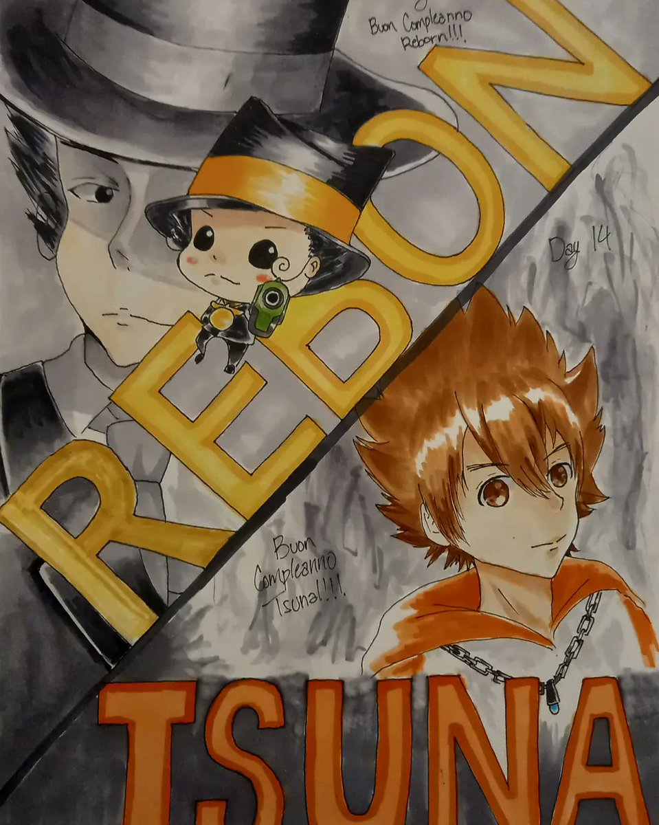 Punyan_goro's tweet photo. Inktober day 14 

BUON COMPLEANNO TSUNA!!!!!!
(HAPPY BIRTHDAY TSUNA!!!!!!)

Best anime ever and best character ever 

#inktober2023 #tsunayoshi #沢田綱吉生誕祭2023 https://t.co/kpxFSWZwpI