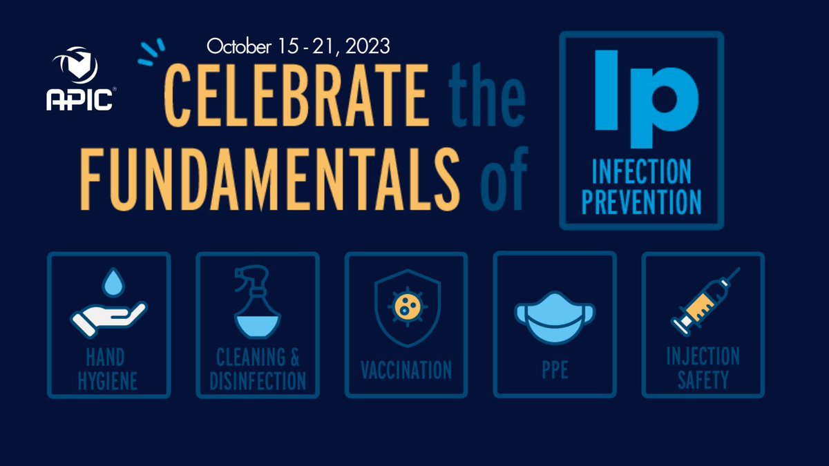 Today is the start of International Infection Prevention Week #IIPW #IIPW23

Celebrating the importance of #InfectionPrevention &amp; the role of IPS in protecting public health

buff.ly/2QT55sL  

<a href="/APIC/">APIC</a> #IPC #IPS #HandHygiene #Vaccination #PPE # Cleaning #Disinfection