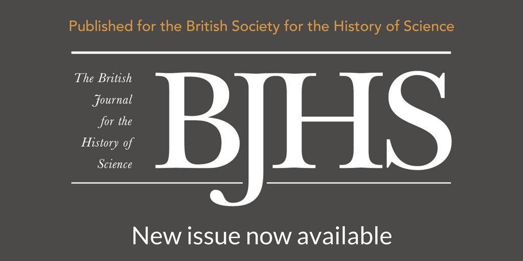 Cambridge University Press - History (@cambup_history) on Twitter photo New issue of BJHS now available 
📚 cup.org/3rt5CJF 
#histSTM #histsci #histmed <a href="/BSHSNews/">British Society for the History of Science ARCHIVE</a> New issue of BJHS now available 
📚 cup.org/3rt5CJF 
#histSTM #histsci #histmed <a href="/BSHSNews/">British Society for the History of Science ARCHIVE</a>