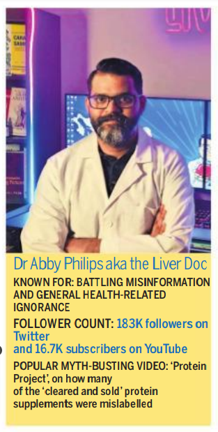 theliverdoc's tweet photo. "I like Virat Kohli. The guy is a national treasure. But I am sorry to say he is very health- and science-illiterate and a prototype of the beggarly scientific temper that defines the majority of Indians today,” wrote Kochi-based clinician-scientist and hepatologist Dr Abby Philips aka The Liver Doc on his social media channel."

The influence of de-influencers 
(also featuring @krishashok among others)
A new wave of content creators is shaking up the established influencer scene by prioritising purpose over profit, signalling the shift towards more responsible social media. 
https://t.co/xmRUa2h5k6
- by Ayesha Singh (@Truetomyturf) for @NewIndianXpress