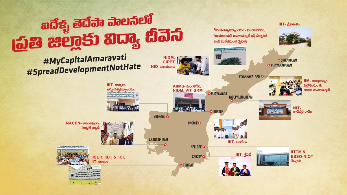BalajiGupta's tweet photo. తెలుగుదేశం పాలనలో ప్రతీ జిల్లాకు విద్యా దీవెన..💪💪💪💪💪
#NyayanikiSankelluForCBN
#MyCapitalAmaravati #SpreadDevelopmentNotHate https://t.co/xNiT2zLE06