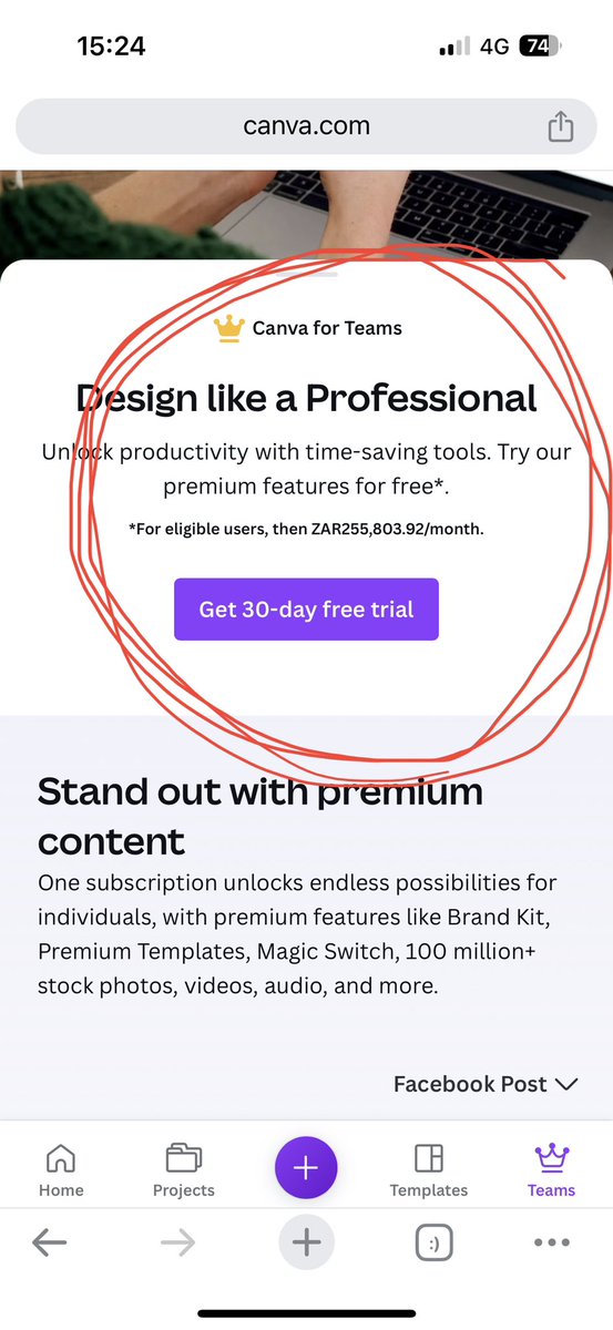 🥵 that’s US$13.5k pm for <a href="/canva/">Canva</a> for teams? This better come with a full team to take over all my graphic design work and social media management, including ad spend! I also want my morning coffee delivered to me as I wake up! 
#canva #subsgonewrong #wtf