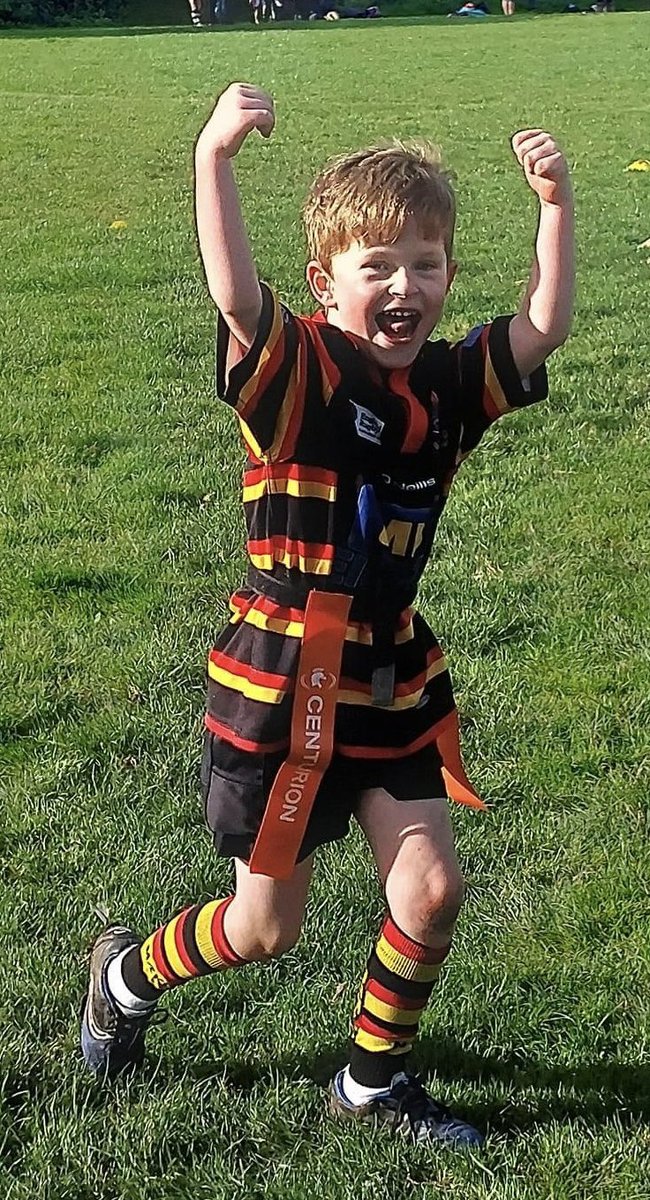 nathyc1972's tweet photo. It was worth the early Sunday morning ‘Get up & Get out’ to see Charlie, who was super excited, play his first @BridgwaterRugby match at Minehead. 2 trys scored & lots of great teamwork! #FirstRugbyMatch #BARFC https://t.co/5OcHJvlcXK