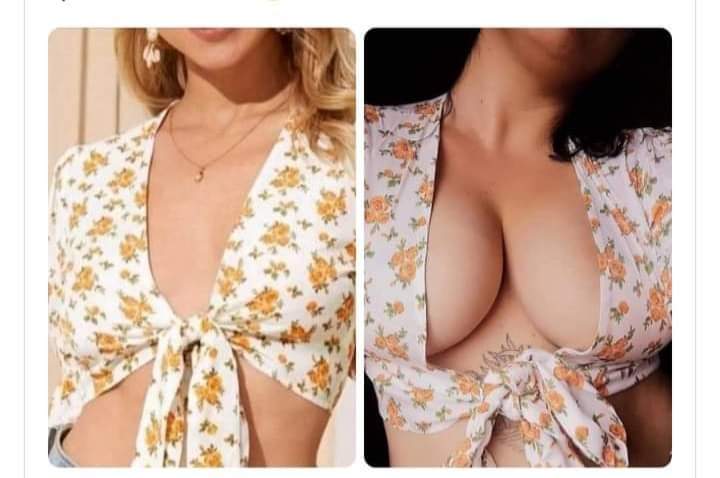 como se ve en Shein/ como me queda a mí. 😂😂😂