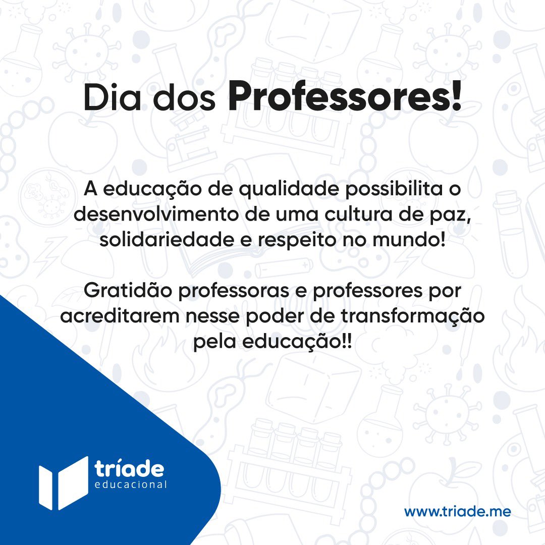Feliz Dia dos Professores!!