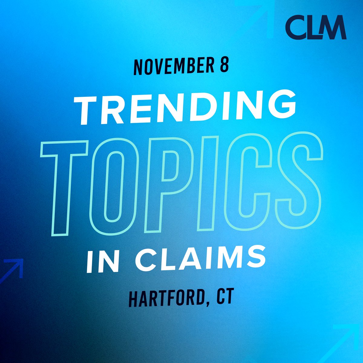 Join us in #Hartford for insights on trending claims and litigation management topics like the impact of AI, the dark web and biometrics on claims, also data privacy, active shooter situations and catastrophic losses resulting in runaway jury verdicts. bit.ly/3ZNiQhh