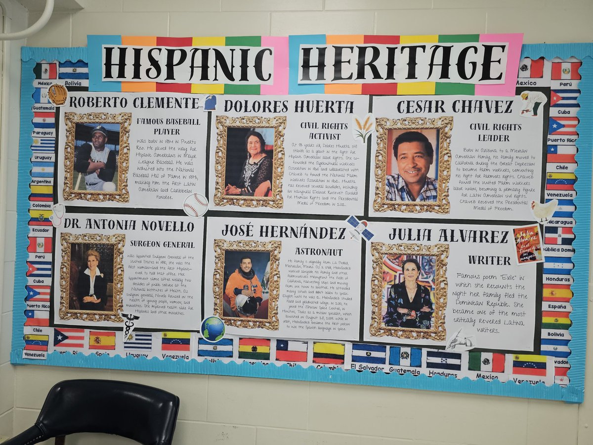 ZSinson's tweet photo. As we close out #HispanicHeritageMonth, I just wanted to share a few of the ways that we celebrated the rich and diverse culture of our @mcnamaraeshisd school community. ❤️ https://t.co/nxUkcbT4Ou