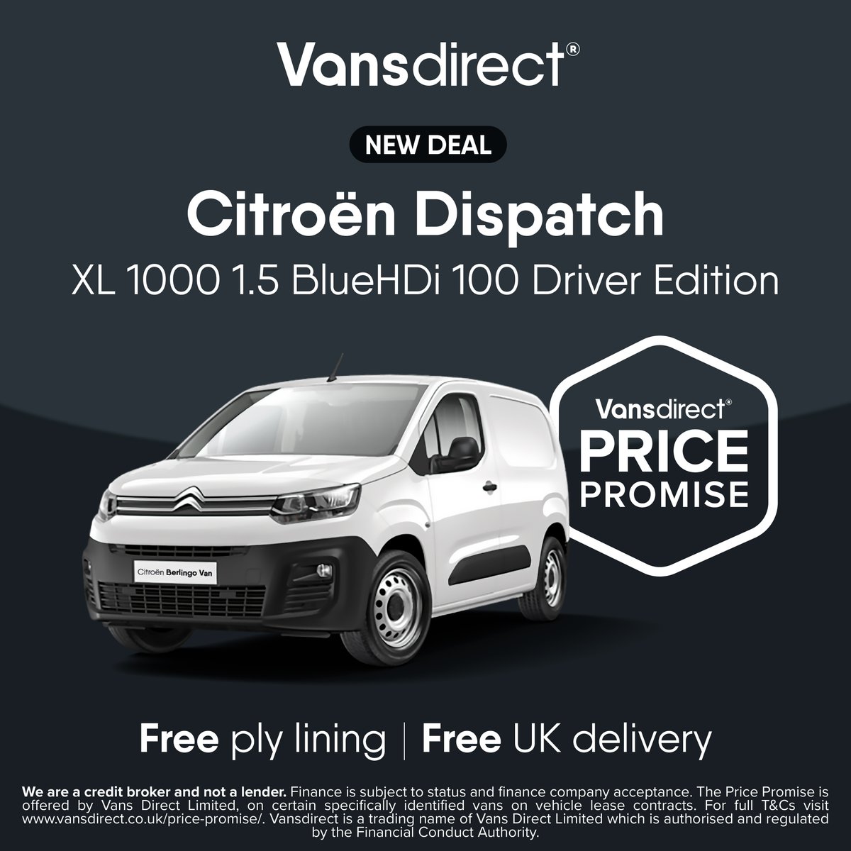 VansdirectUK's tweet photo. Efficiency meets style in the Citroën Dispatch – where every journey becomes an adventure.
View our deals >> https://t.co/81KGSgHW3G
#Vansdirect #Citroen #CitroenDispatch https://t.co/dKRLFiRHWU