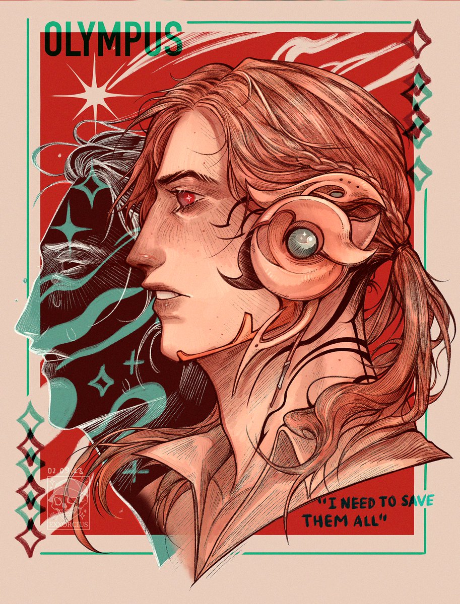 “I need to save them all”✴️✨
OC Graphic poster illustration 

#exxorciusoc #cosmic #digitalillustration