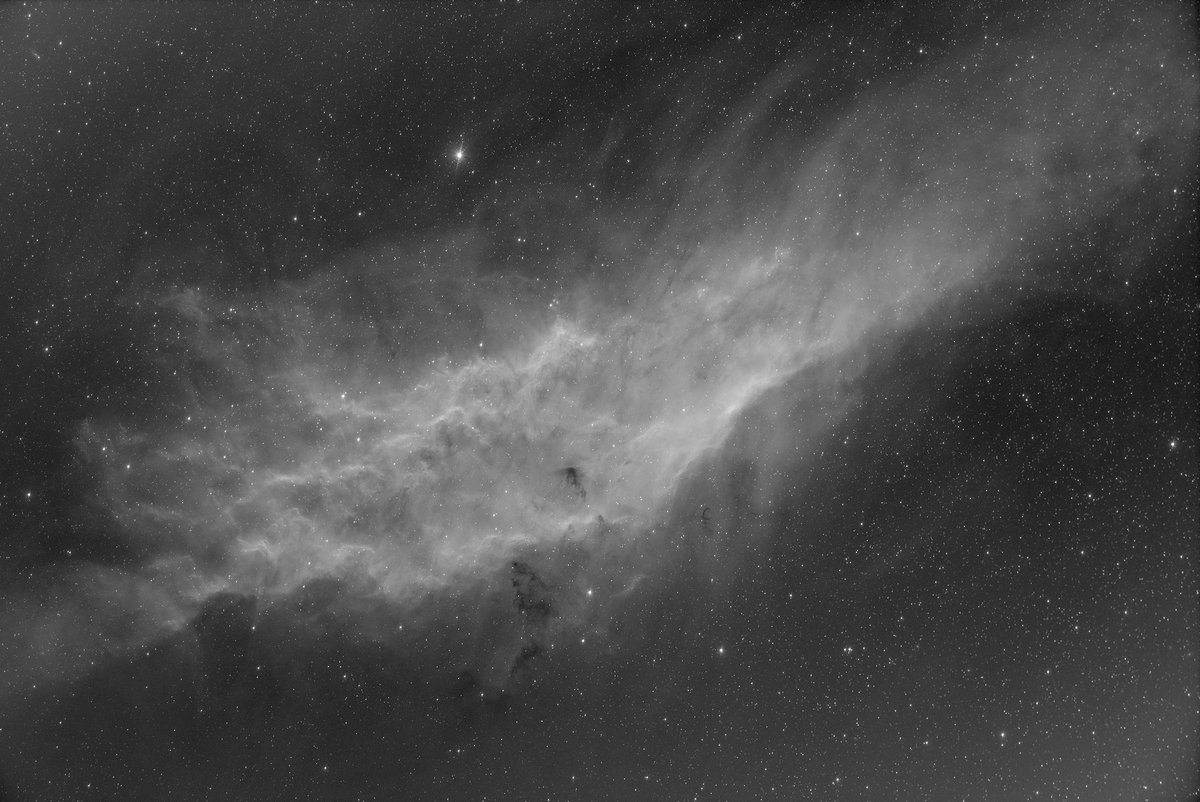 6 hours on the California Nebula last night. Oh what a joy. #Astrophotography