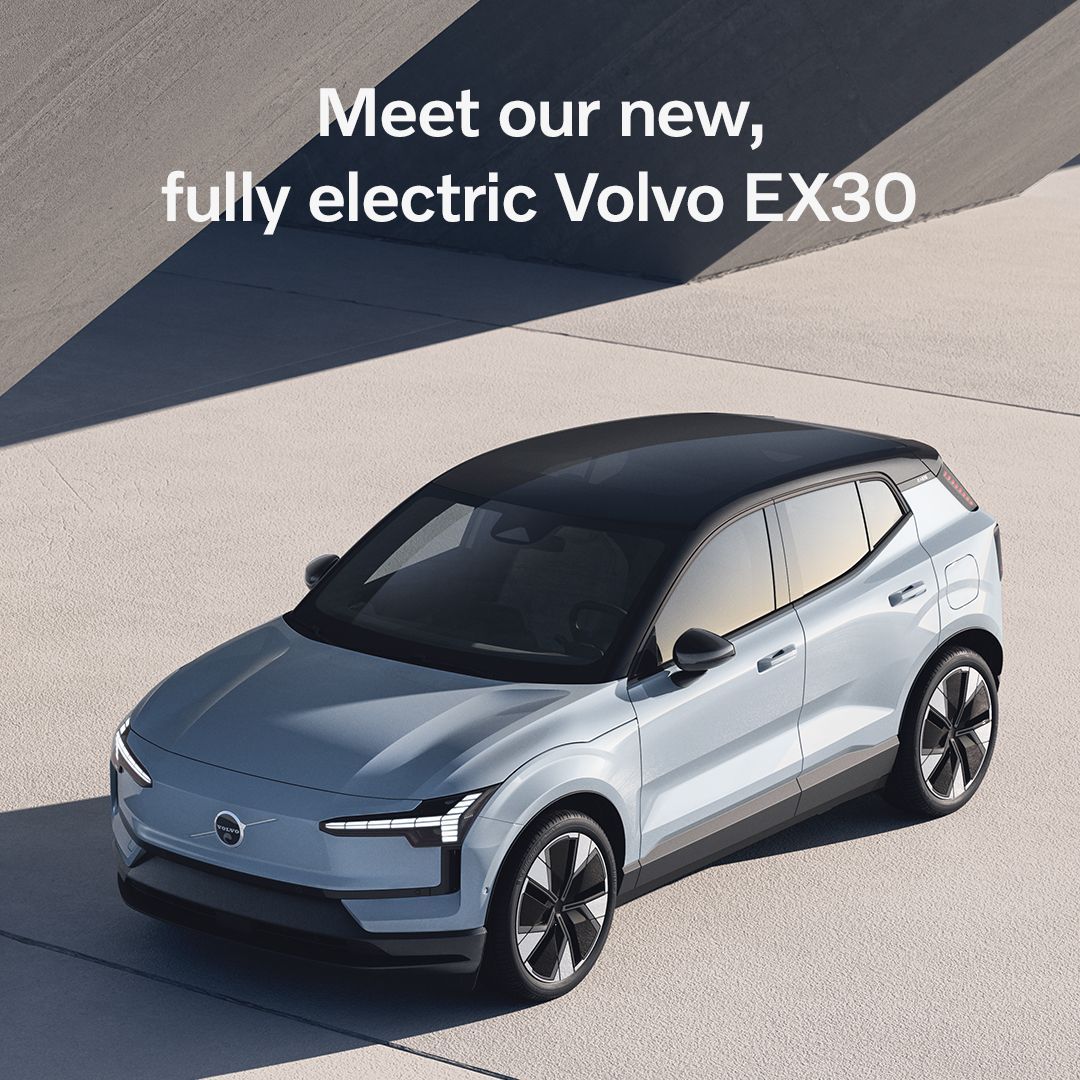 Are you ready to meet Volvo’s latest fully electric car in person? View the new EX30 at Volvo Cars Leatherhead on Mon 16th and Tues 17th Oct - buff.ly/46Oybk1 

#volvo #hsfgroup #hsfvolvo #volvoex30 #ex30 #family #familycar #electric #suv #luxury #sporty #findoutmore