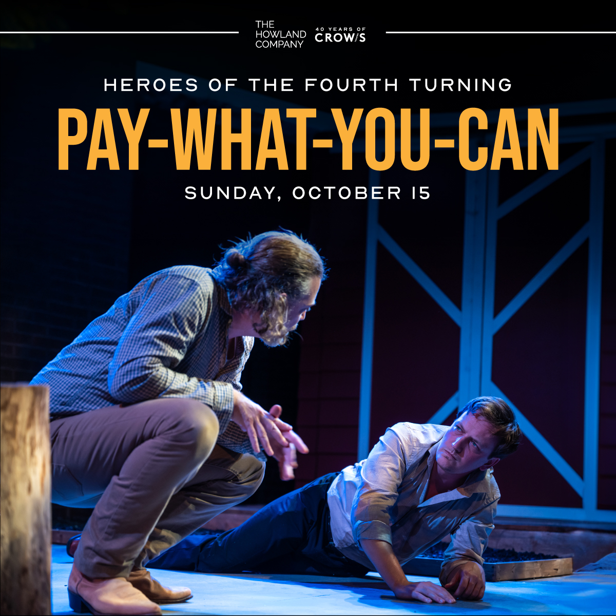 crowstheatre's tweet image. A limited number of PWYC tickets for three excellent Sunday matinees are available in-person.

🎟 Streetcar Crowsnest box office opens at noon; VideoCabaret PWYC sales at 1:40pm (cash only)

📸 Photos: THE MASTER PLAN &amp;amp; HEROES by Dahlia Katz, A TERRIBLE FATE by Michael Cooper