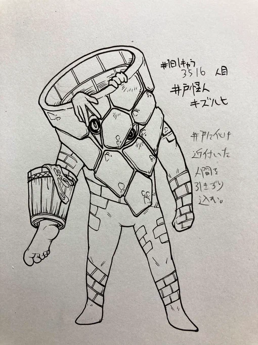 #1日1キャラ 3516人目 井戸怪人キズルヒ…デラーレンのスーツ改造