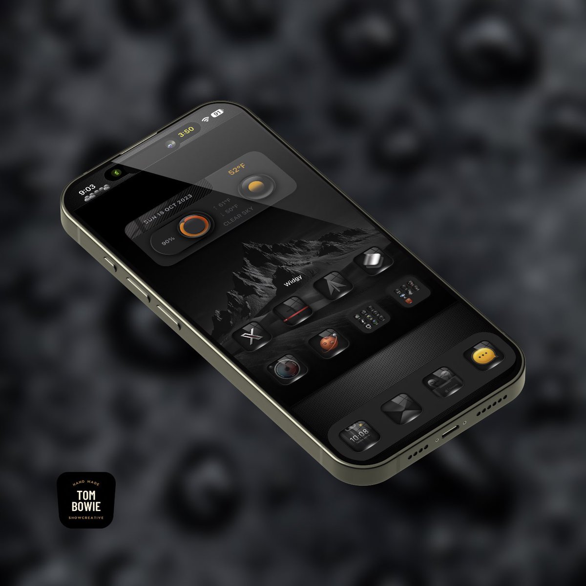 tombowie's tweet image. #iOS1703 #iPhone15PM  #NoJailBreak 
Icons #BlackVirgo @coburn67_94 
Overlay @coburn67_94
#Widgy - @TeboulDavid1 (edited)
StatusBar - #ShowBoardAlpha @SeanKly
Wall - @sel6012000 #DarkAlley
#MockupM #SmartWallpaperArt @SeanKly