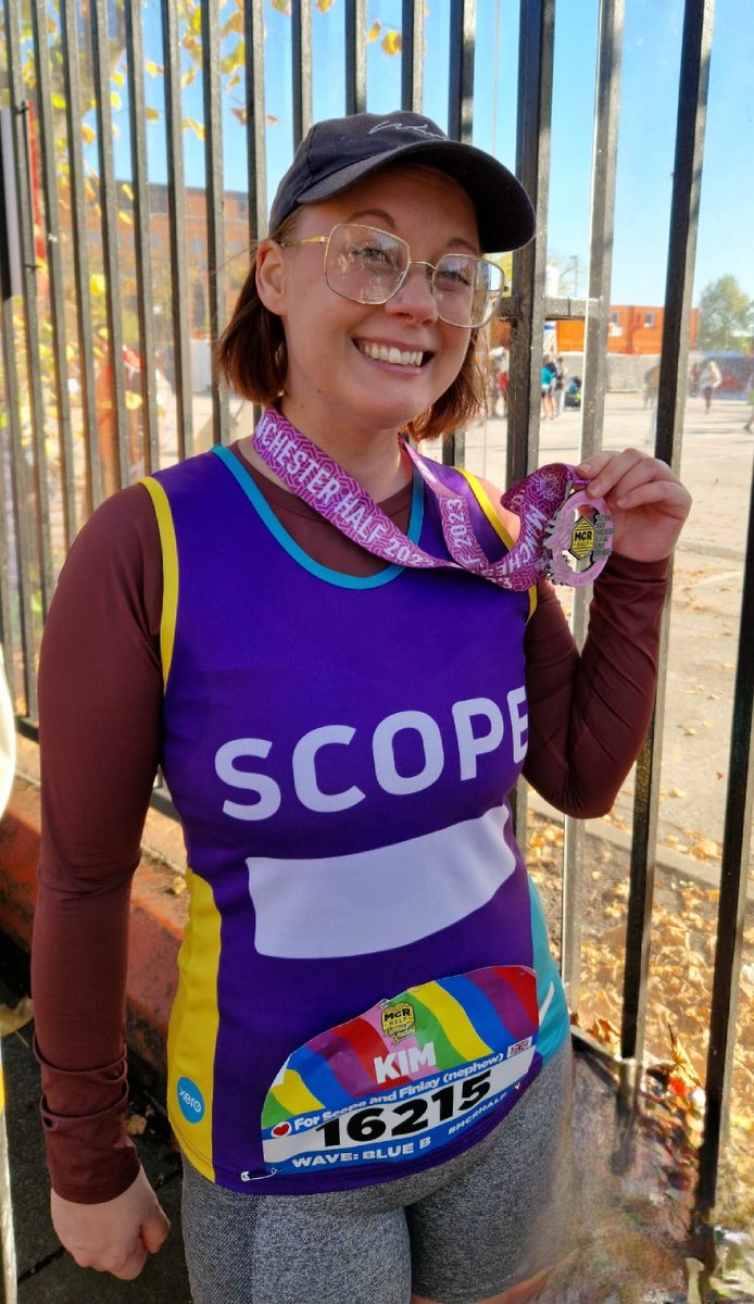 Manchester half done! Thank you for the support and the donations. 
<a href="/ManchesterHalf/">Manchester Half</a> <a href="/scope/">Scope</a> 😊