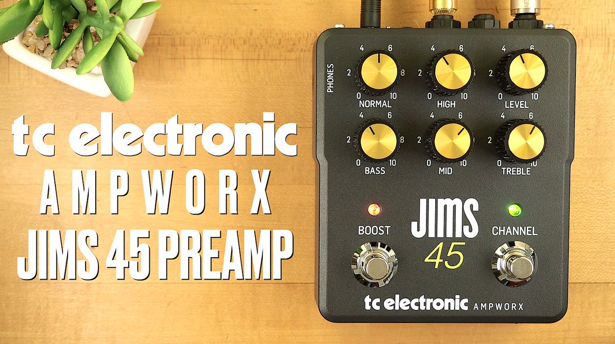 Today, we continue our journey exploring the Ampworx Series of pedals from @tcelectronic with the fantastic JIMS 45 Preamp. Check out out demo below, cheers!!
youtu.be/khkxoQlB_S0

#pedaloftheday #tcelectronic #jtm45 #jims45 #preamp #preamppedal