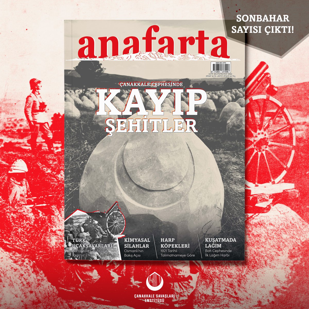 Enstitümüz süreli yayınlarından Anafarta 20. sayısıyla raflarda yerini aldı.

🔗casaen.org/anafarta-ve-pa…