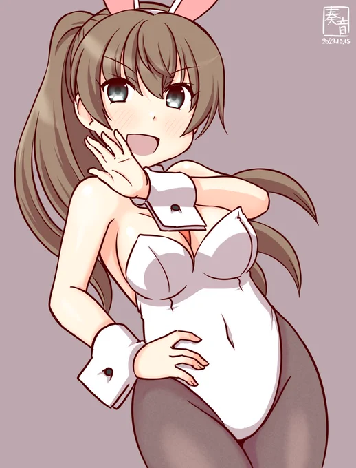 「承りましてよ!航空母艦熊野、参りますわ」#艦これ版真剣お絵描き60分一本勝負_20231015#熊野 